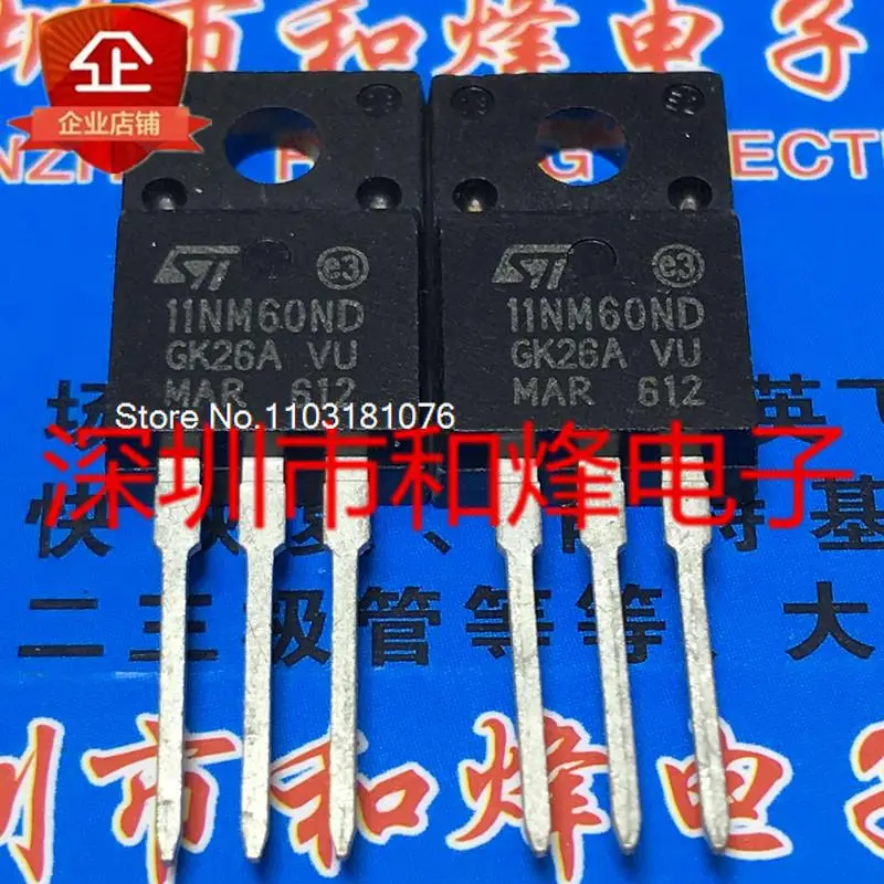 

(5PCS/LOT) STF11NM60ND 11NM60ND TO-220F 650V 10A New Original Stock Power chip