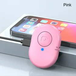 Wireless Rechargeable Bluetooth Selfie Stick with Remote Shutter Release (Pink)