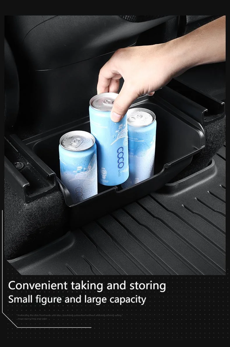 For Tesla New Model Y Juniper 2025 Under Seat Storage Box Rear Middle Storage Bi