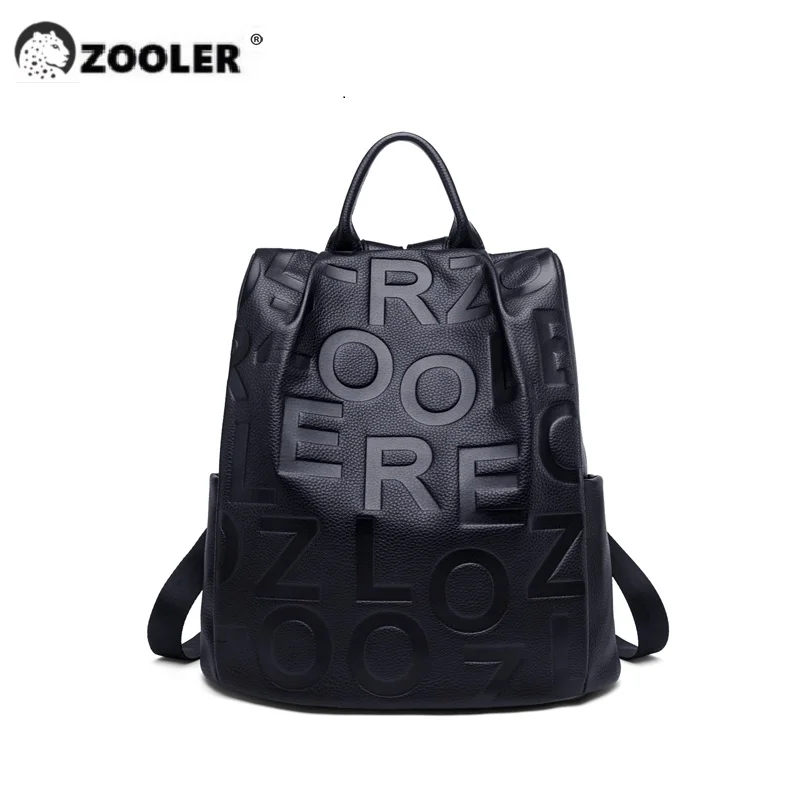 ZOOLER Handmade 100% Genuine Leather Women Backpack Soft Leather Book School Bags Real Skin Travel Backpack Large Roomy # YC226 2