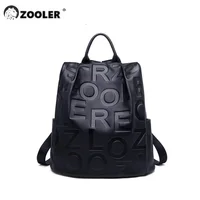 ZOOLER Handmade 100% Genuine Leather Women Backpack Soft Leather Book School Bags Real Skin Travel Backpack Large Roomy # YC226 2