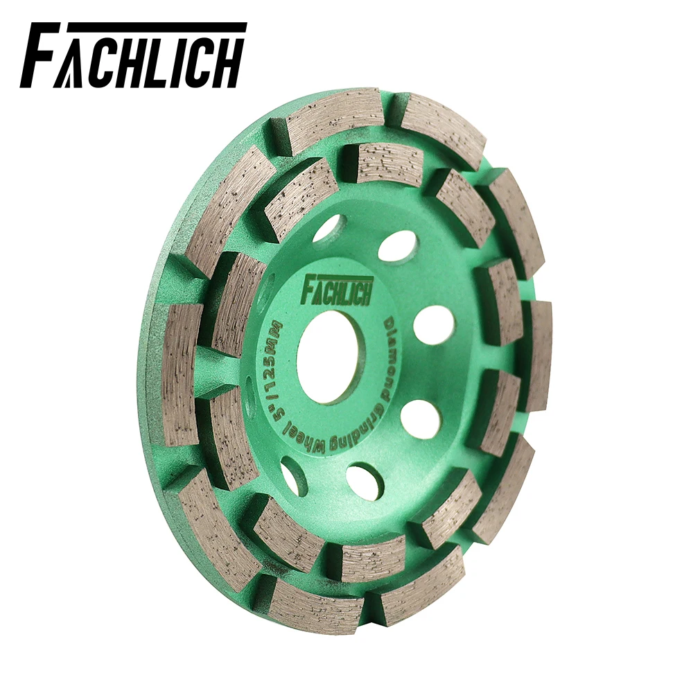 FACHLICH 1pc Dia125mm Diamond Grinding Cup Wheel 5inch For Stone Masonry Granite Concrete Polishing Angle Grinder Milling Plate