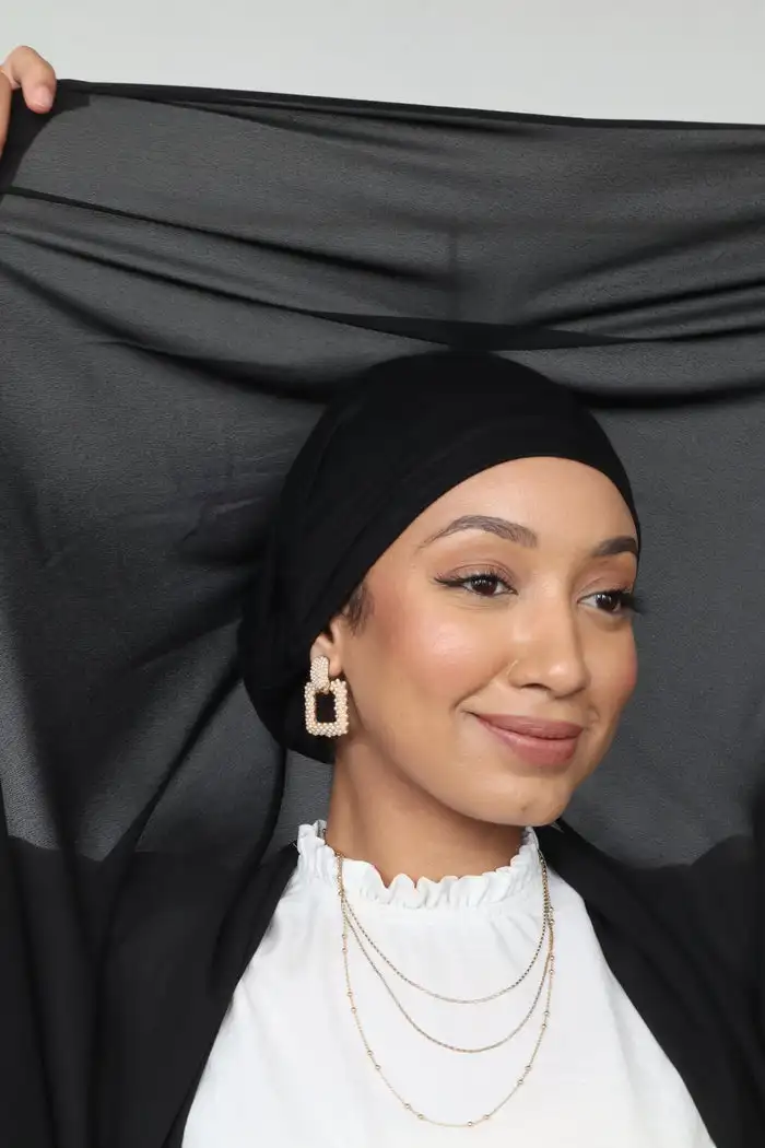 Femmes Filles Jersey Hijab Avec Casquette De Base Sports D