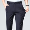 Summer Autumn Thin Trousers Men Formal Dress Suit Pants Work Pants Quality Business Casual Pants Black Wine Red Long Pants 3