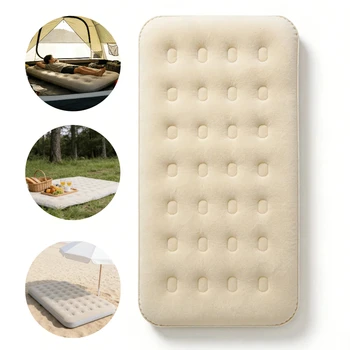 Outdoor Inflatable Bed Mat Portable Sleeping Pad for Camping Hiking Travel Comfortable Soft Ground Tent Mat