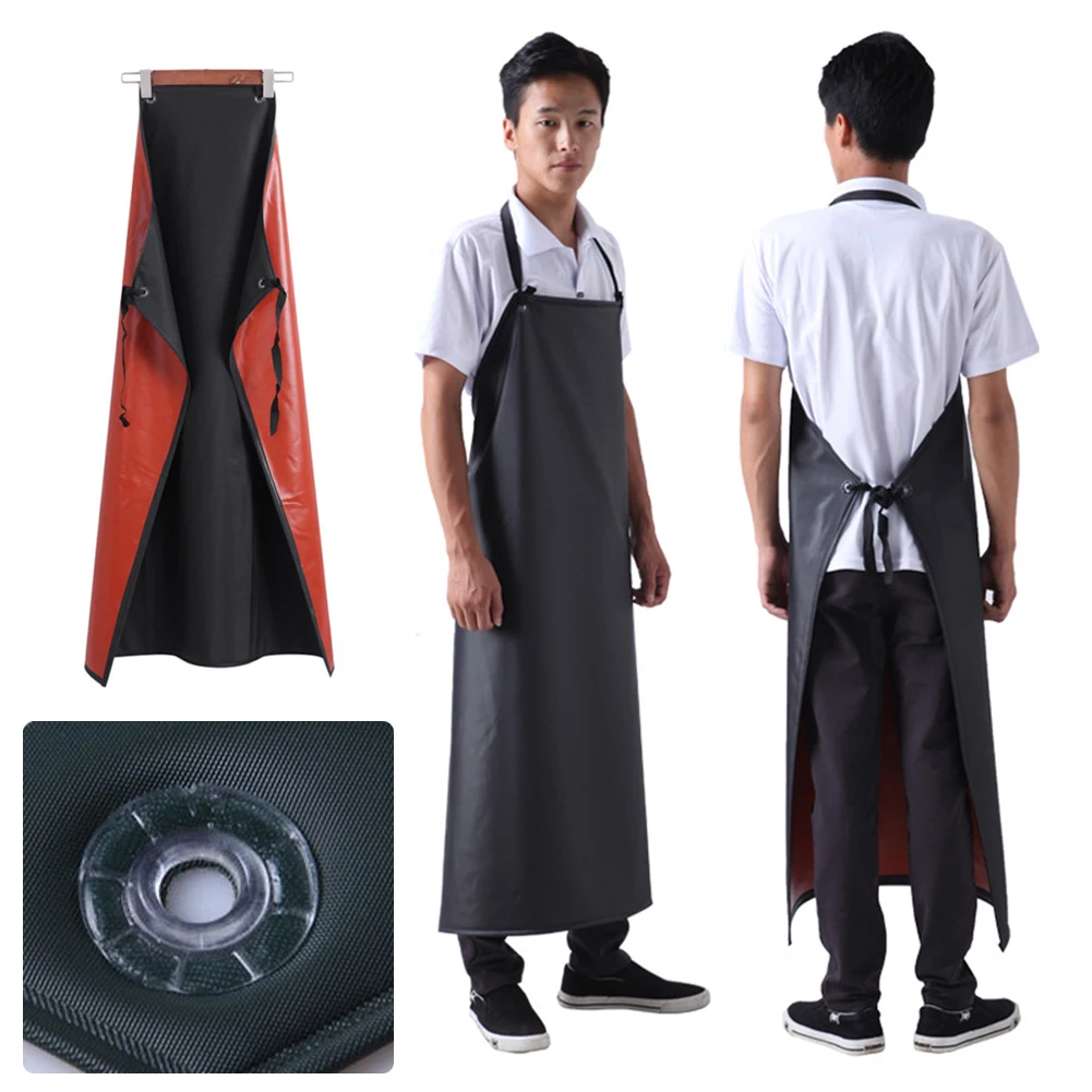

Men Women kitchen Apron Heavy- Duty durable Waterproof PVC Lather Apron Oil-proof Dirt-Resistant for Kitchen Restaurant Bar