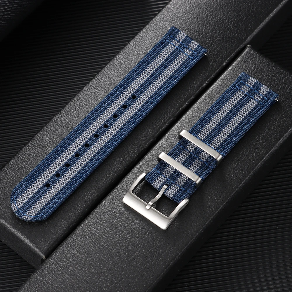 Premium Quick Release Canvas Nylon Watch Strap – Durable Replacement Band