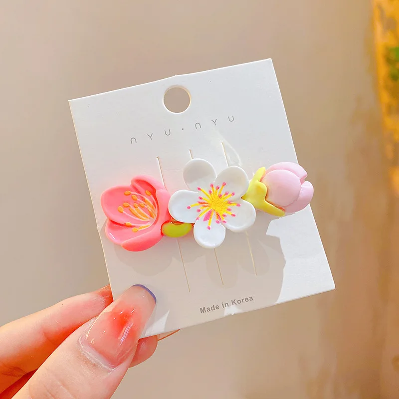 Hair Accessories Small Flowers Hair Clips Baby Girls Cute Children Grips Kids Wear Barrettes Toddler Hairpins Headwear hair accessories
