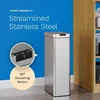 QWhOmeLabs Automatic Trash Can for Kitchen - Stainless Steel Garbage Can with No Touch Motion Sensor Butterfly Lid 6