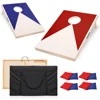Solid Wood Premium Cornhole Set -  3 Feet x 2 Feet Game Boards, Includes Set of 8 Corn Hole Toss Bags 1