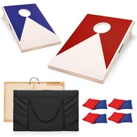 Solid Wood Premium Cornhole Set -  3 Feet x 2 Feet Game Boards, Includes Set of 8 Corn Hole Toss Bags 1