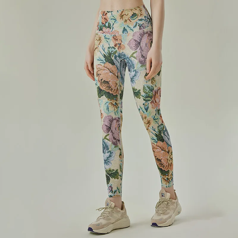 【確認用】ハイウエスト花柄ヨガパンツ プリント柄 ヨガレギンス 美尻 ヨガパンツ 花柄 ハイウエスト11