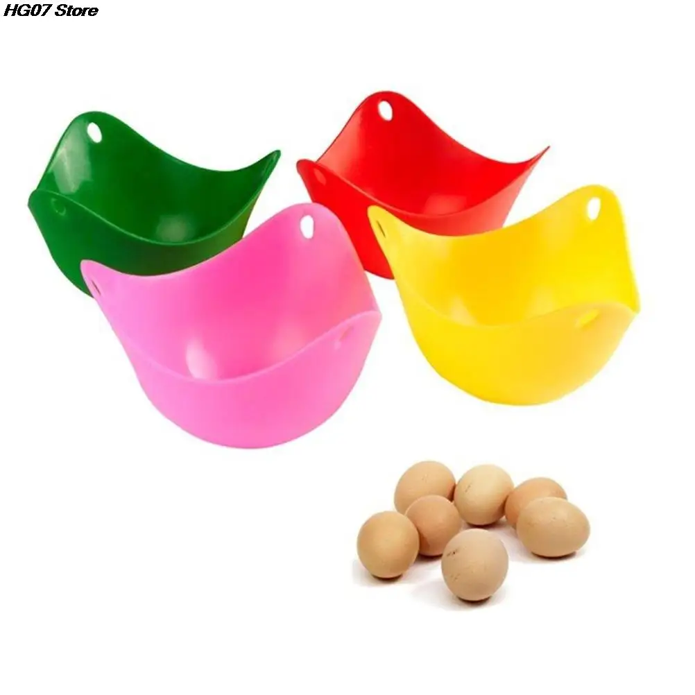 Round Silicone Egg Poacher Poaching Pods Bowl Rings Cooker Kitchen Boiler Cooking Tools Pancake Maker 1Pcs egg boiler mold cup,egg poacher,silicone egg poacher