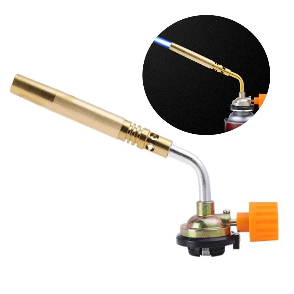 

New Butane Burner Welding Gas Torch Flame Gun Brazing Flamethrower Outdoor Camping BBQ Portable Soldering Heat Gun