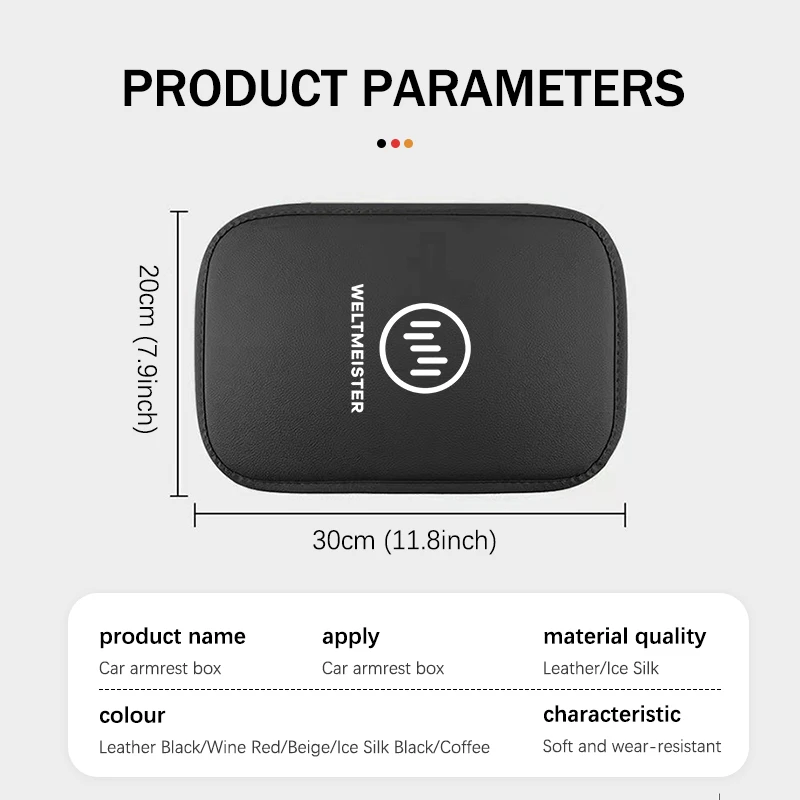 Car Armrest Box Pad Breathable Central Armrest Box Cushion for Weltmeister W6 ACE EX5 E5 ex6 plus ex5z w6pro