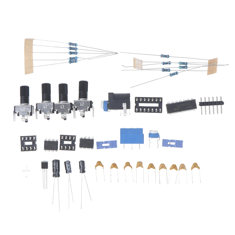 ICL8038 Signal Generator DIY Kit Sine/ Triangle/ Square Sawtooth 5Hz-400kHz Adjustable Frequency Amplitude Experiment Kit signal generator kit