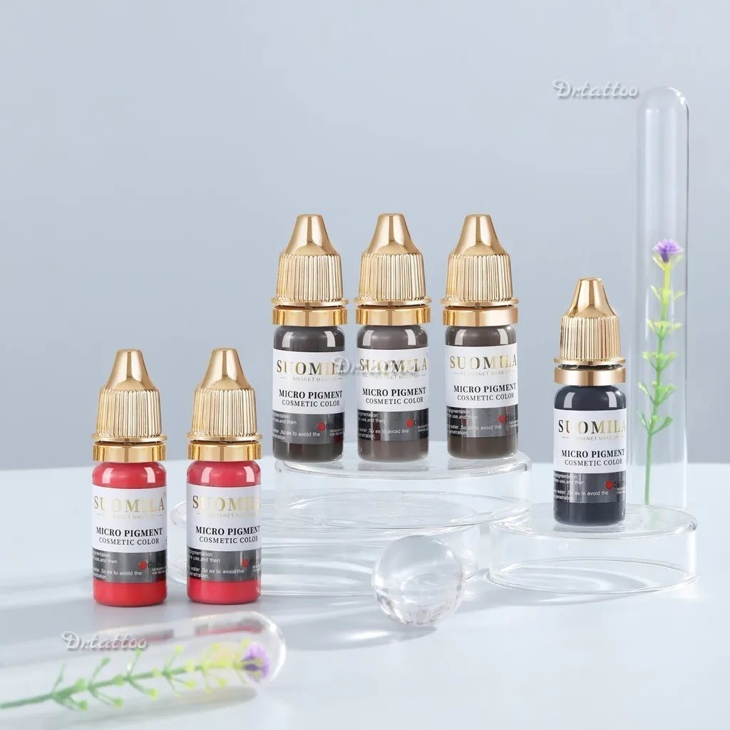 Genuine SUOMILA German Plant Permanent Tattoo Pigment Ink Micorshading Eyebrow Line Lips Tattoo Manual&Machine Pen Ink Supplies