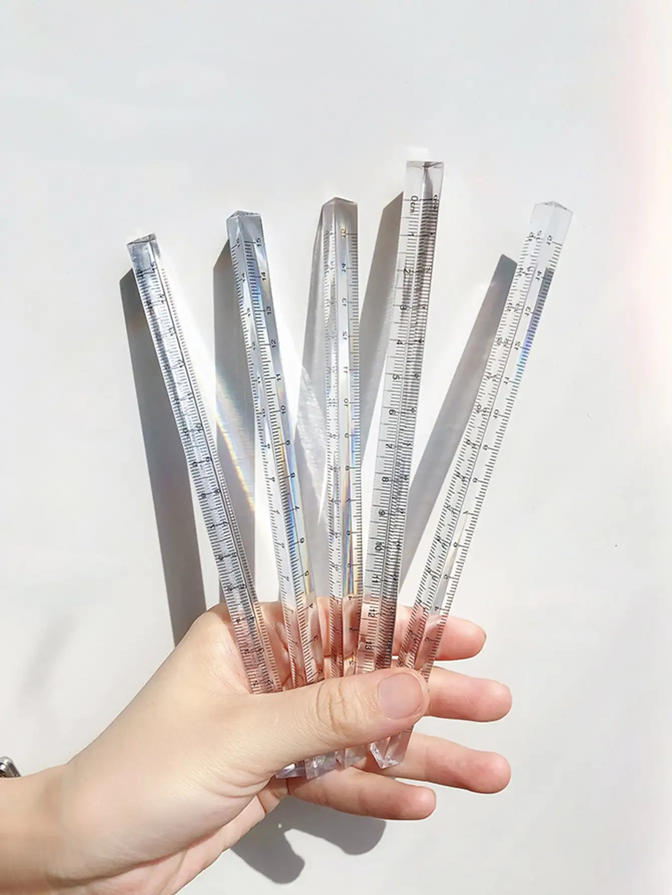 Can-See-The-Rainbow-Transparent-Triangle-Ruler-Cute-Multi-Function ...