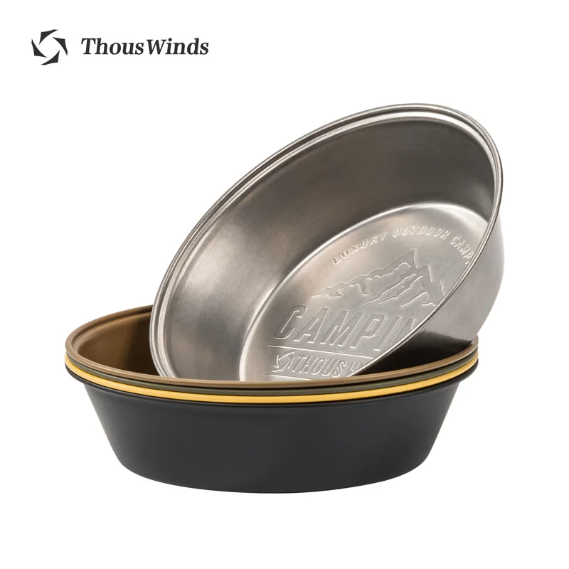 Thous Winds Camping Tableware Set Outdoor Cooking Bowl Dishes Travel