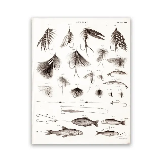 ウォールアート　フライフィッシング　釣り フライフィッシング ウォールアート 壁掛け ルアー 釣り