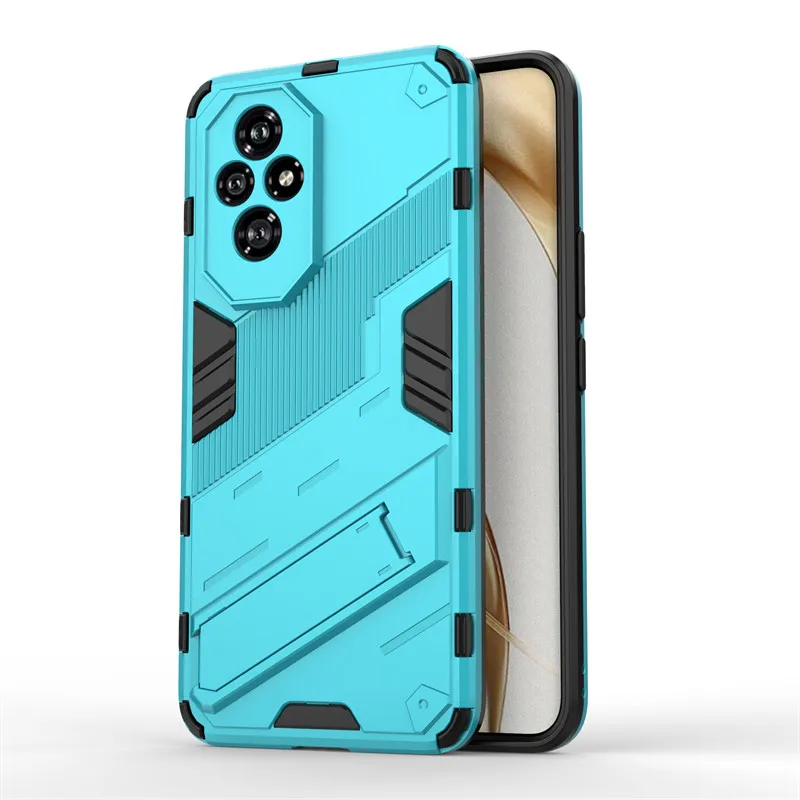 Shockproof TPU Protective Bumper Armor Phone Case with PC Stand Holder