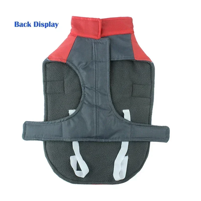 Autumn And Winter Pet Big Dog Clothes Outdoor Warm With Reflective Strip Thick Waterproof Windproof Coldproof