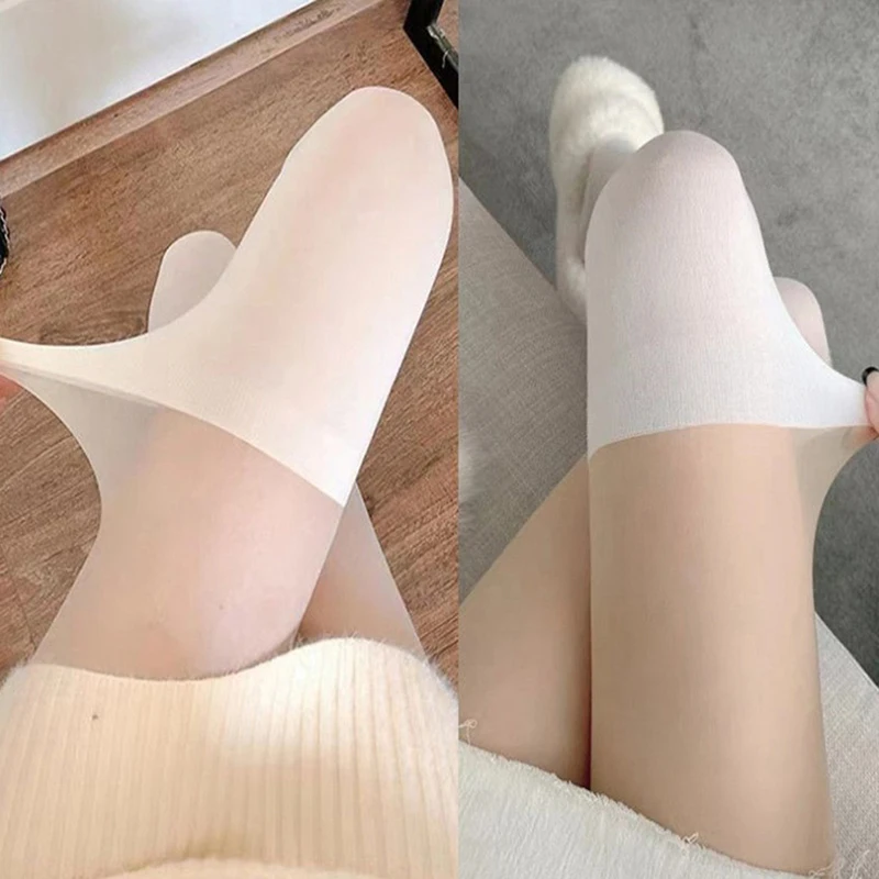 Girls Women Patchwork Pantyhose Japanese Style Fake Stockings Thighs High Stocking Black Color Silk Socks  JK Sock