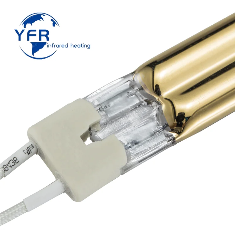 Twin tube Quartz Short Wave Element Tungsten Infrared Heating Infrared Heat Lamps