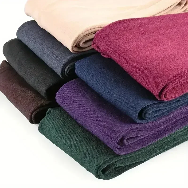 Woman Thin Fleece Tights Sexy Warm Solid Stockings Slim Elastic Velvet Pantyhose Female Leggings Colorful Warm Stylish Socks