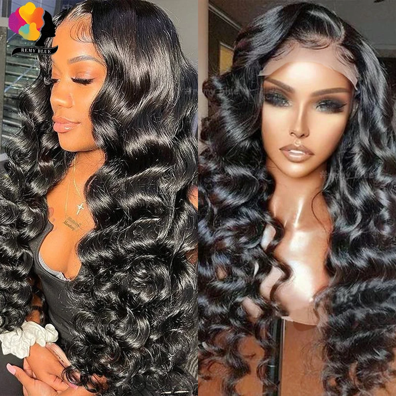 

Curly 13X6 Lace Frontal Wigs Human Hair Pre-Plucked Loose Deep Wave Human Hair Wigs 180% Density 13x4 Lace Front Human Hair Wig