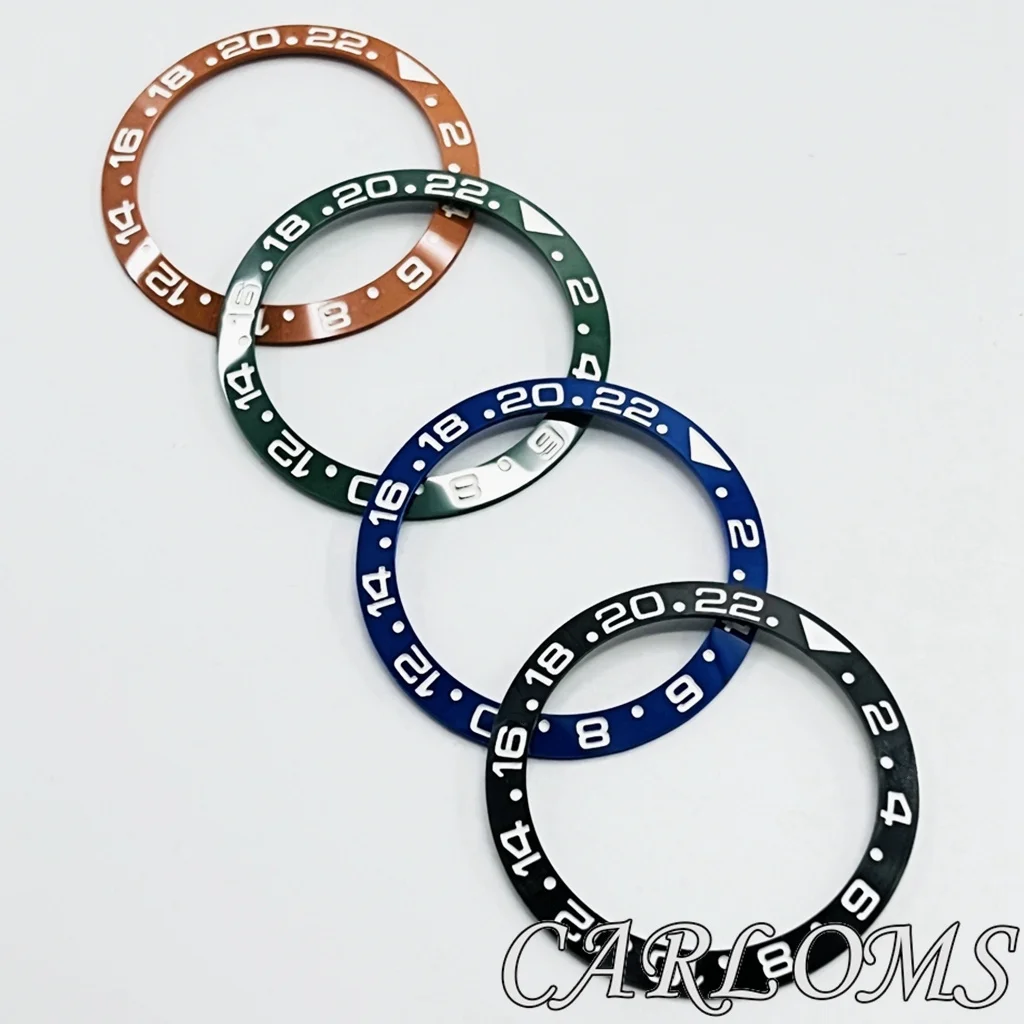 Premium Black Rose Gold Multicolor Ceramic GMT Bezel Insert