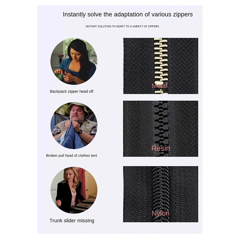 Household Detachable Universal Zipper Puller Universal Zipper Accessories For Clothes And Bags-AC82