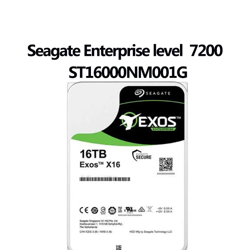ST16000NM001G Seagate EXOS X16 16TB SSD 7200RPM 256MB inch SATA 6Gb/S Enterprise Level Hard Drive Work for PC/Latop Notebook - AliExpress