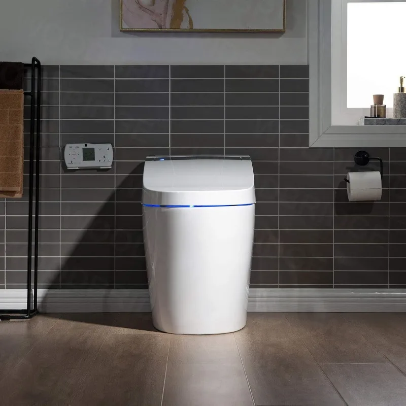B0960S Auto Flush, Auto Open & Auto Close, 1.28 GPF Single Flush Toilet with Intelligent Smart Bidet Seat and Wireless Remote 3