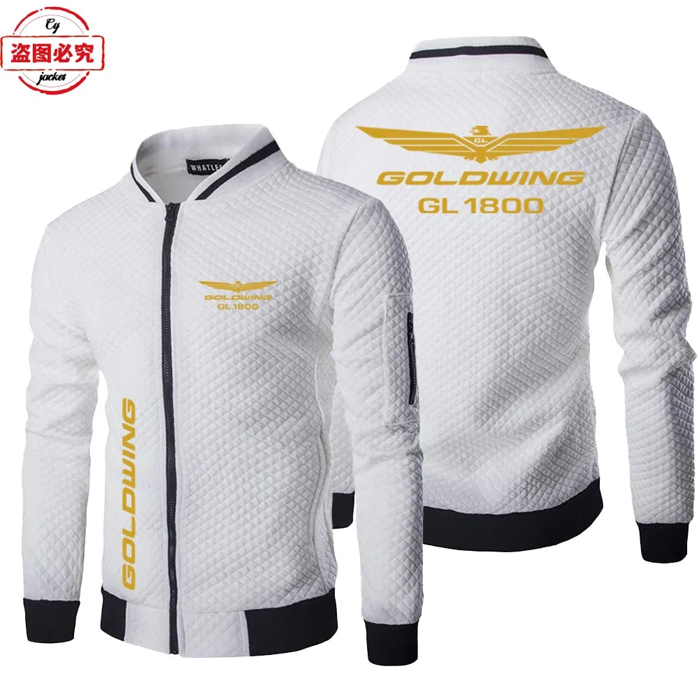 Gold Wing 1800 Motorcycle Logo Motorcycle Jacket Loose Long Sleeve Men's Top Stand-up Collar Jacket Cycling Suit Group Suit 4