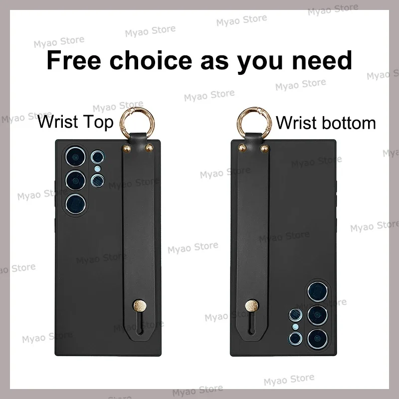 Premium Wristband Phone Cover with Kickstand Holder - Wrist Strap Case