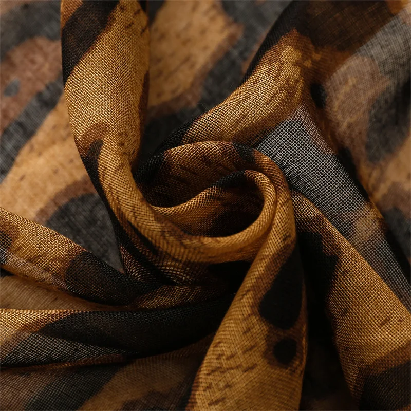Winter Weiche Dünne Sexy Leopard Baumwolle Viskose Schal Schal Dame Hohe Qualität Druck Pashmina Stola Bufandas Moslemisches Hijab 180*90 cm – Detail 7