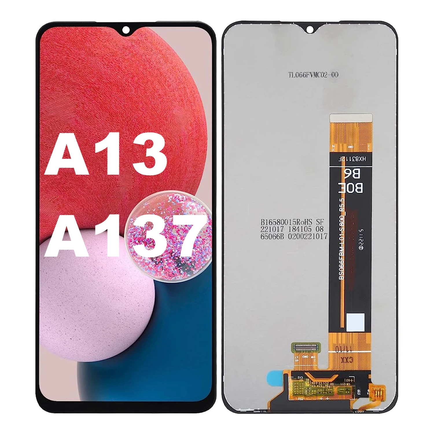 

6.5 '' LCD For Samsung Galaxy A13 (SM- A137)Touch Screen Replacement Digitizer Display Assembly A137 A137F A137F/DSN A137F/DS