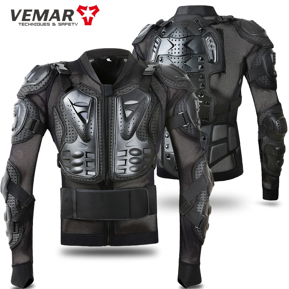 VEMAR Motorcycle Armor Protectors Jacket Body Support Brace ATV MTB Motocross Protective Gear Guard Rider Chest Back Protection