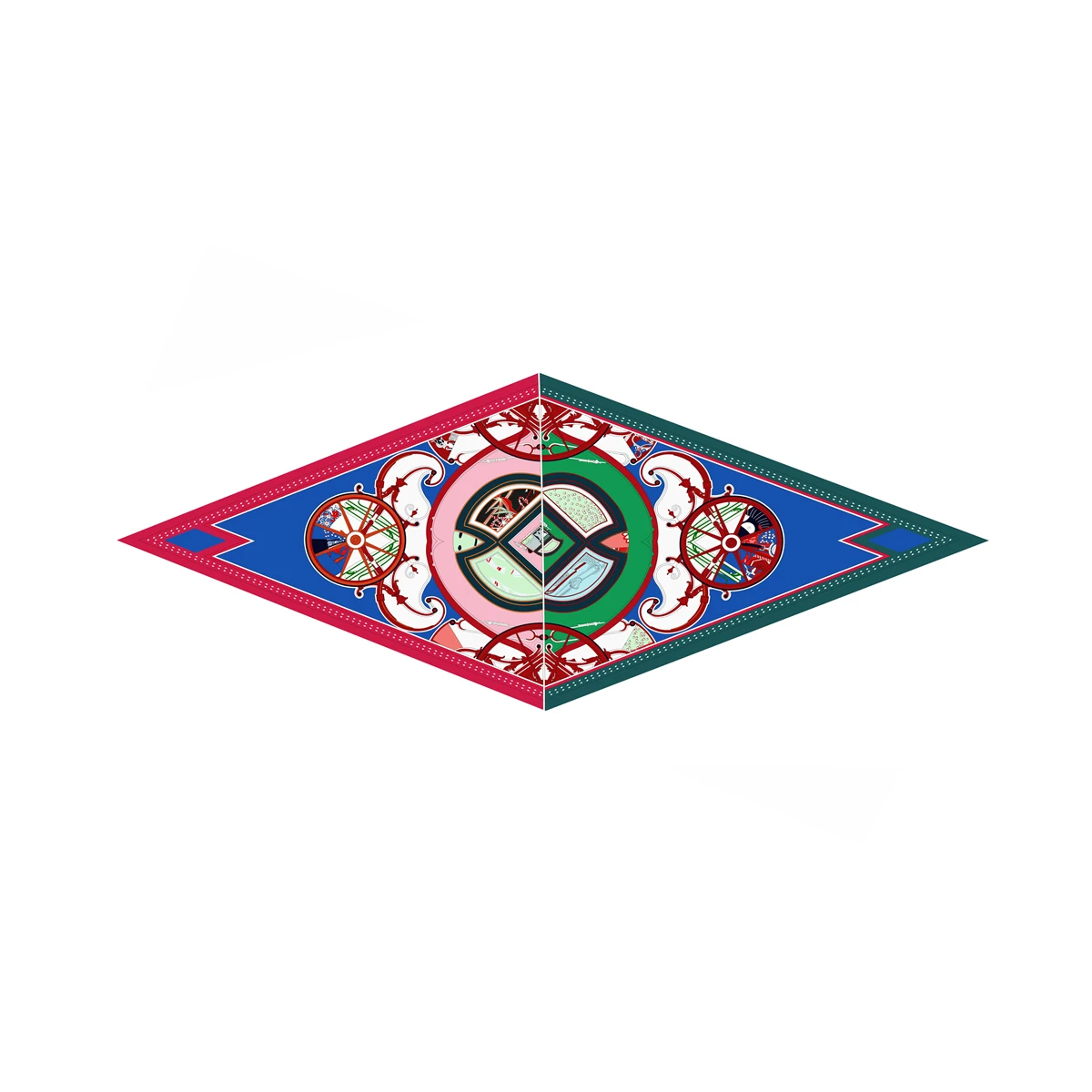 

New Fashion Diamond Scarf Brand Design Silk Scarf Woman Luxury Wheel Bandana Headband Hijab Foulard Neckerchief Shawl