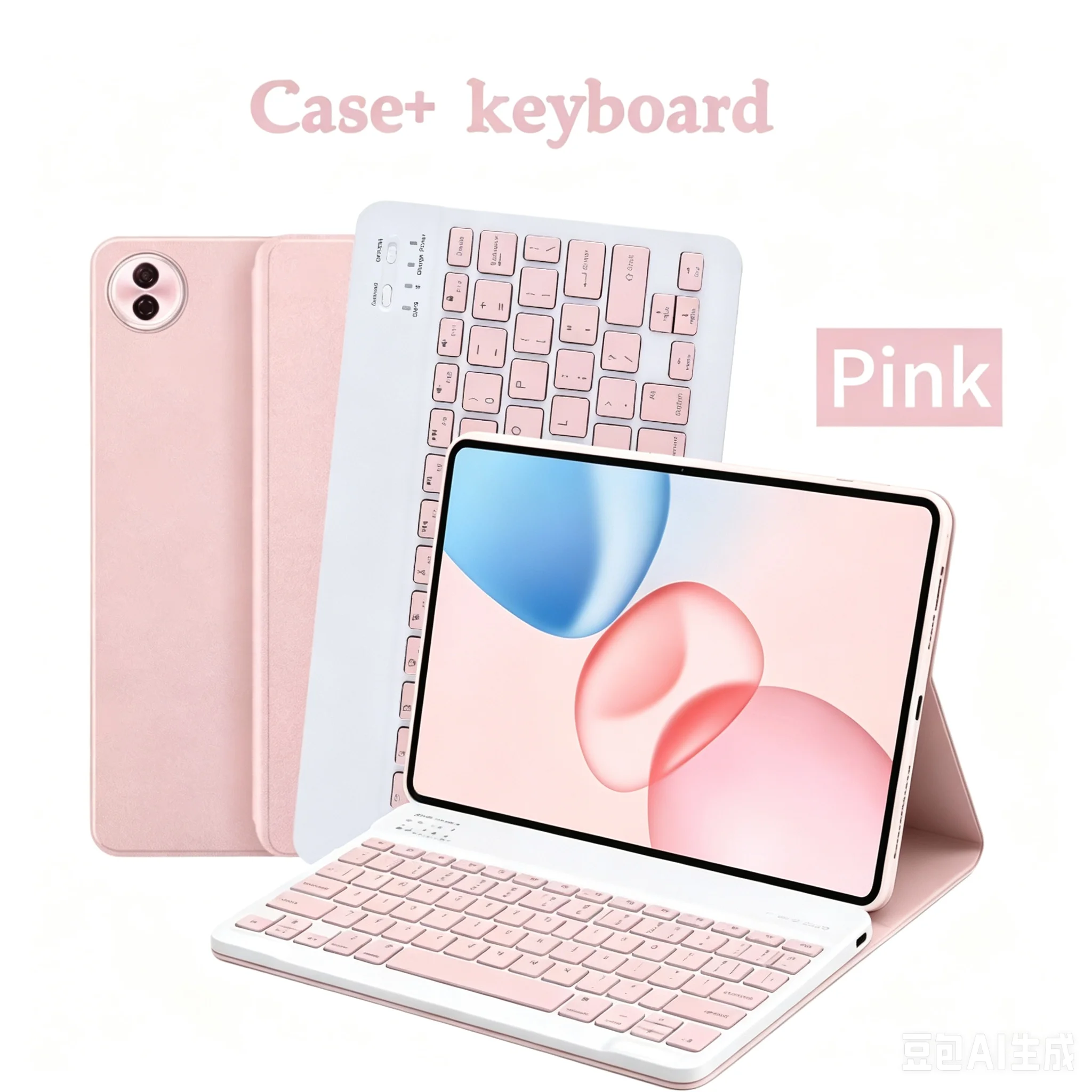 Enhanced Tablet Protective Stand Case with Detachable Keyboard and Smart Folio Design