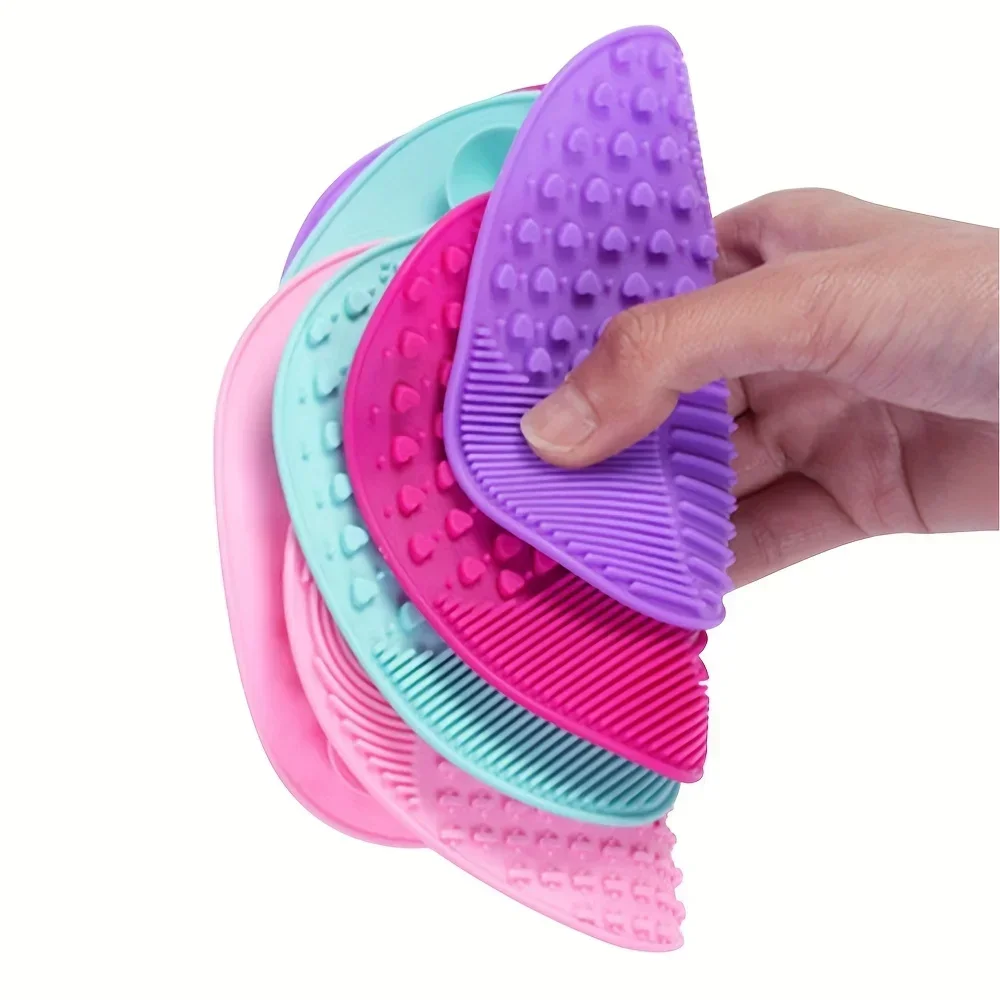Beaupretty Silikon Pinselreiniger – Runde Matte Mit Saugnapf, Pink, Für Make-up Pinsel