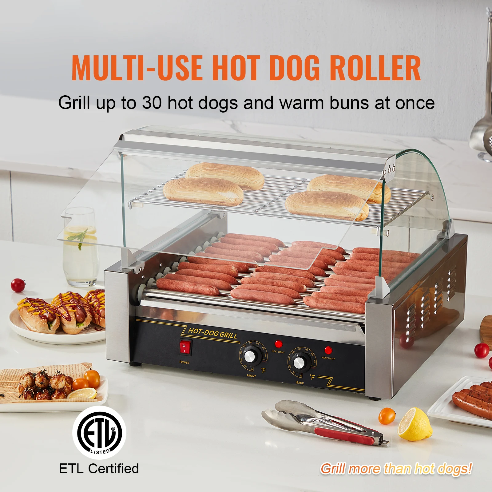 SucceBuy 5/7/11 Rods Commercial Hot Dog Roller Electric Sausage Maker Barbecue Grill Machine for Camping Party Home Appliance 3