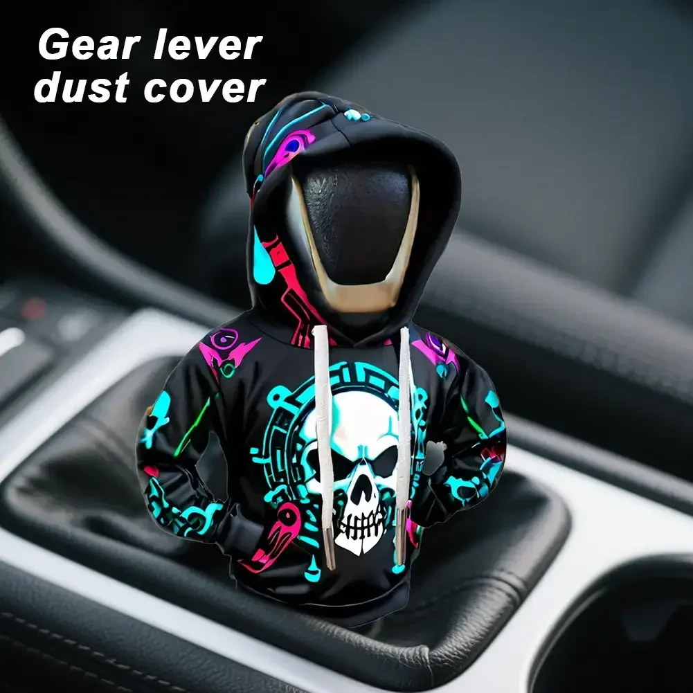 Universal car gear shift lever cover automotive gear shift knob sweatshirt cover vehicles knob hoodies interior accessories