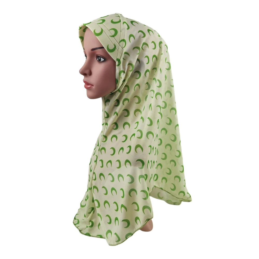 

Muslim Women Hijab Printed One Piece Amira Hijabs Hat Islamic Headscarf Scarf Shawl Wrap Arab Prayer Caps Middle East Head Cover