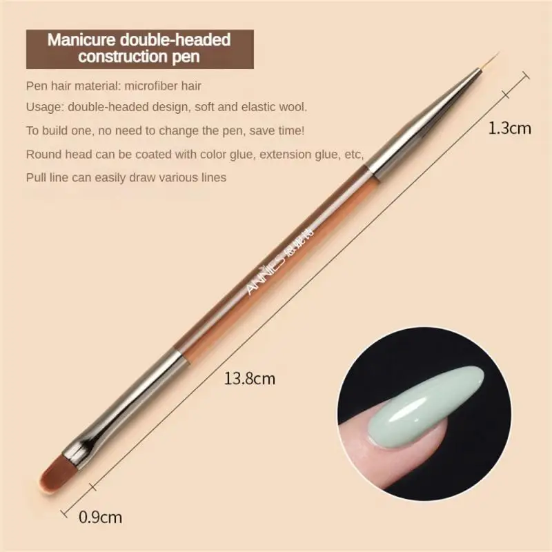 ANNIES Nail Art Brushes 9/5 PCS DIY Painting Flower Brush Powder Acrylic UV Gel Drawing Dotting Tools Stripes Lines Nail Brush 5