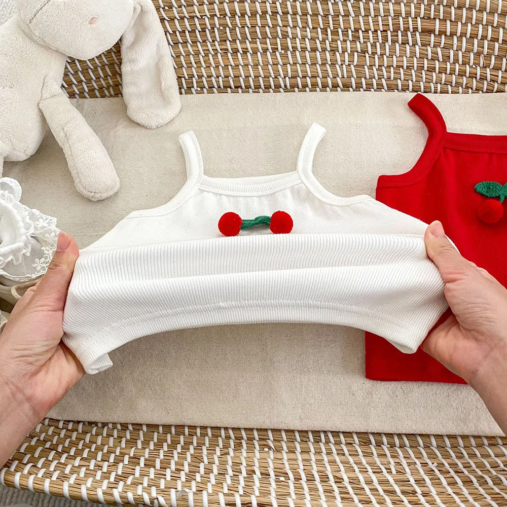 Baby Girls Cotton Clothing Set Camisole Bloomers