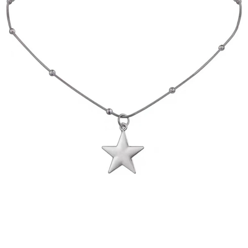 

Stainless Steel Star Pendant Necklaces Party Jewelry Gift for Women Girls Teens Dropship