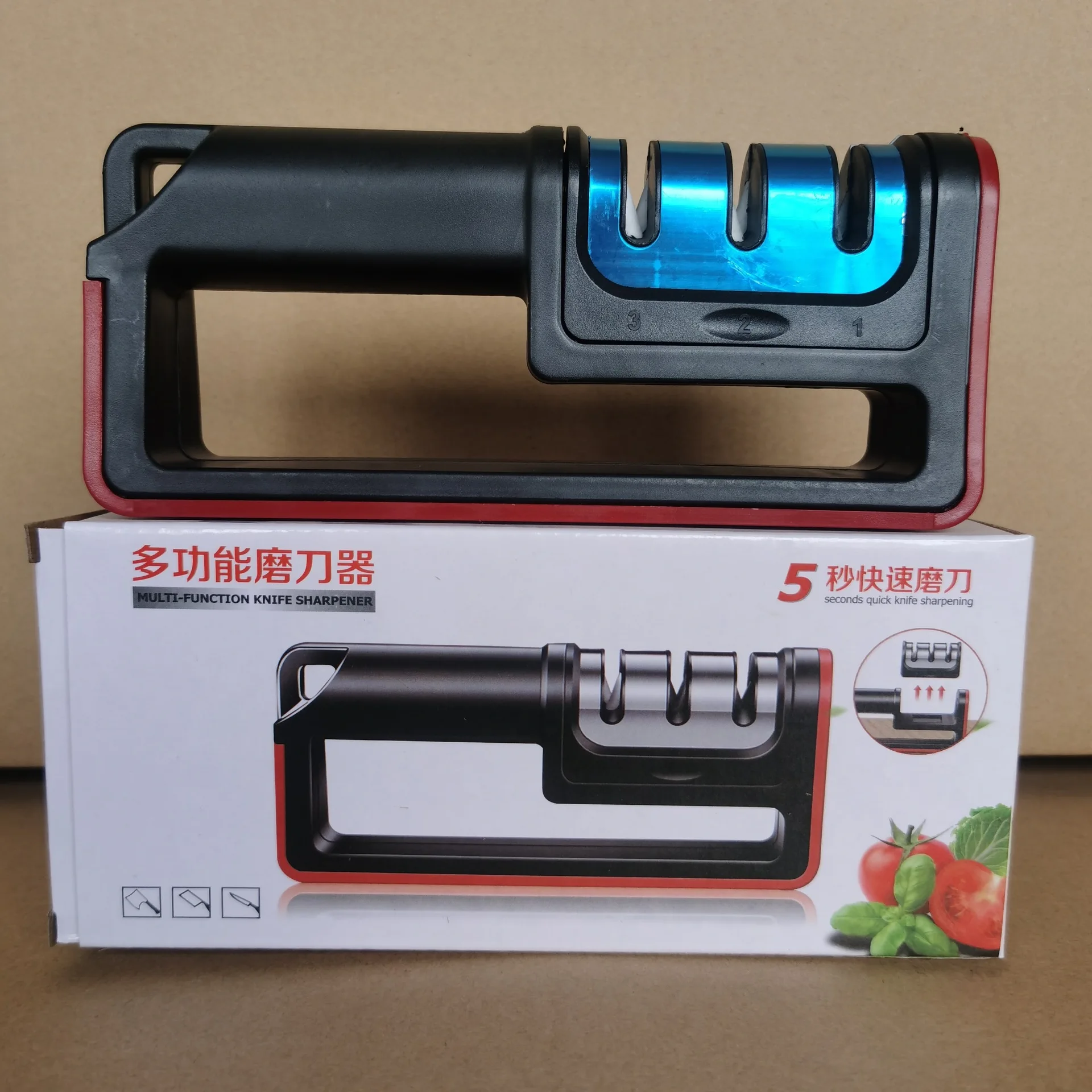 Handheld 4 in 1 Knife Sharpener for Kitchen Knives and Scissors