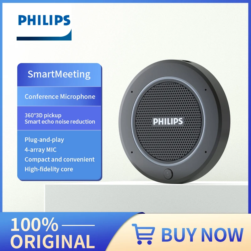 PHILIPS PSE0400 Original Smart Meeting Speaker Microphone for Conferance Online Meeting